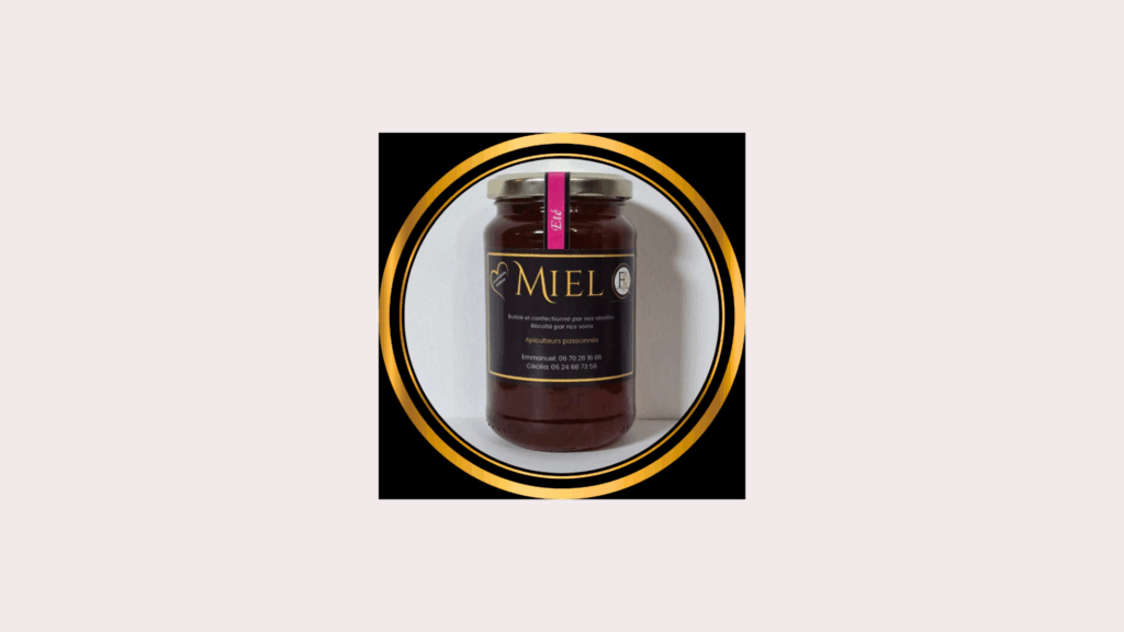 Pot de miel d'été ronce et châtaignes 