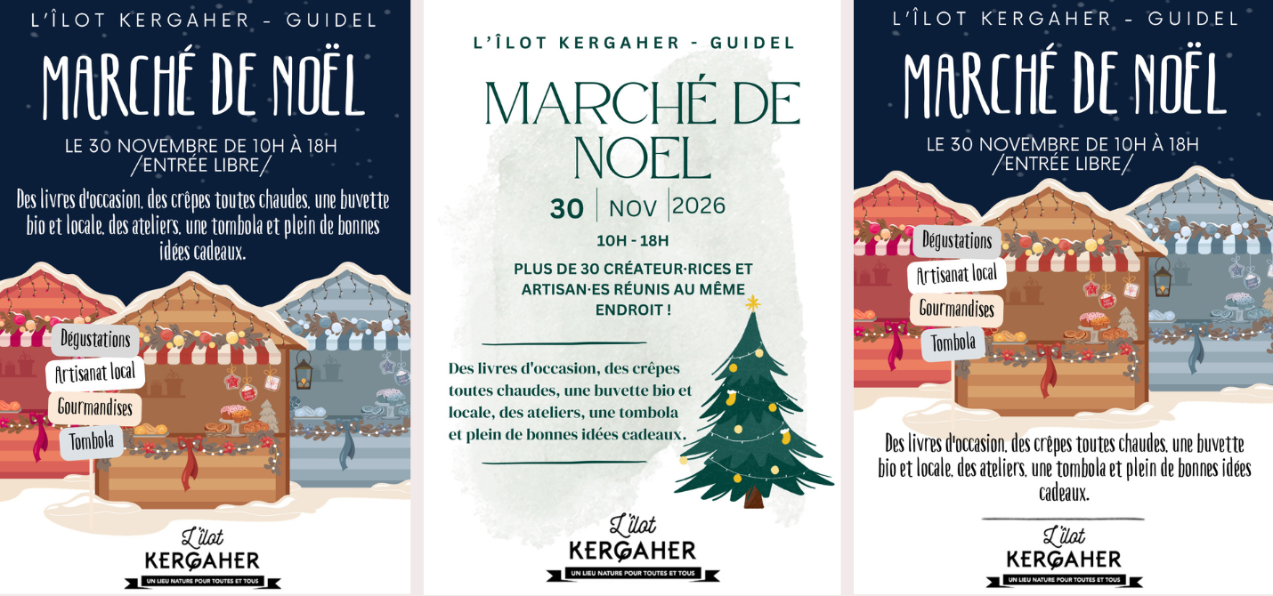 Affiche marché de noel