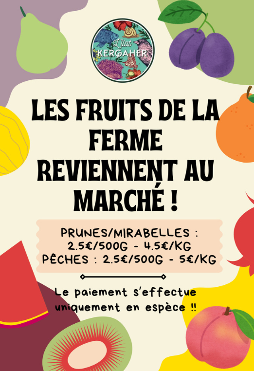 Affiche marché de l'îlot